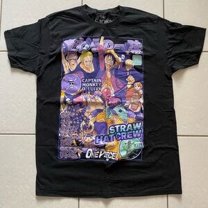 One Piece Black Graphic T-Shirt